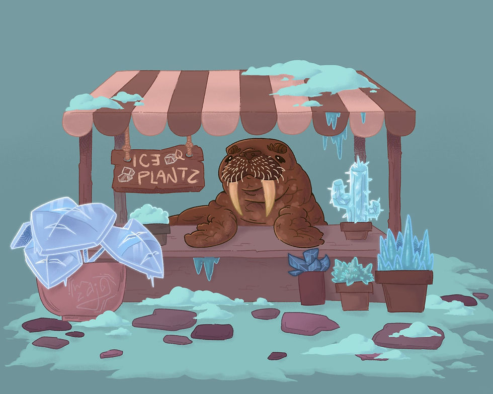 Animal market illustration : Walrus
