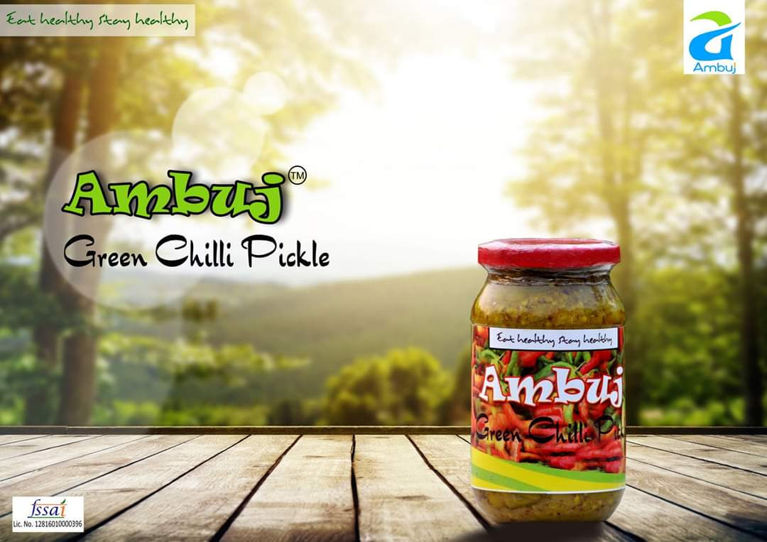 Ambuj Green Chilli Pickale 400g