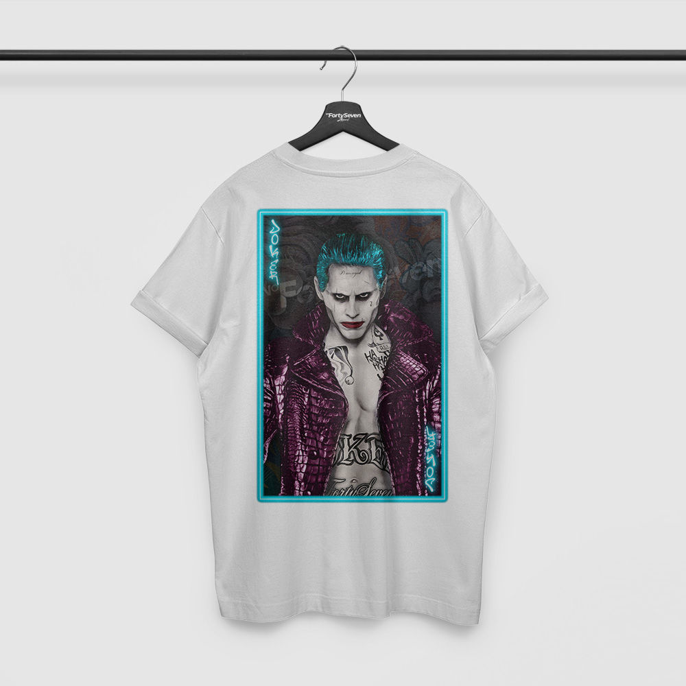 JARED LETO –  JOKER T-SHIRT W/ BLUE PRINT