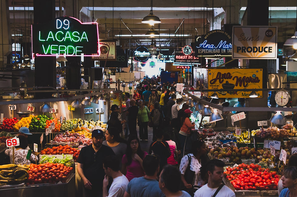 Indoor Market Scene