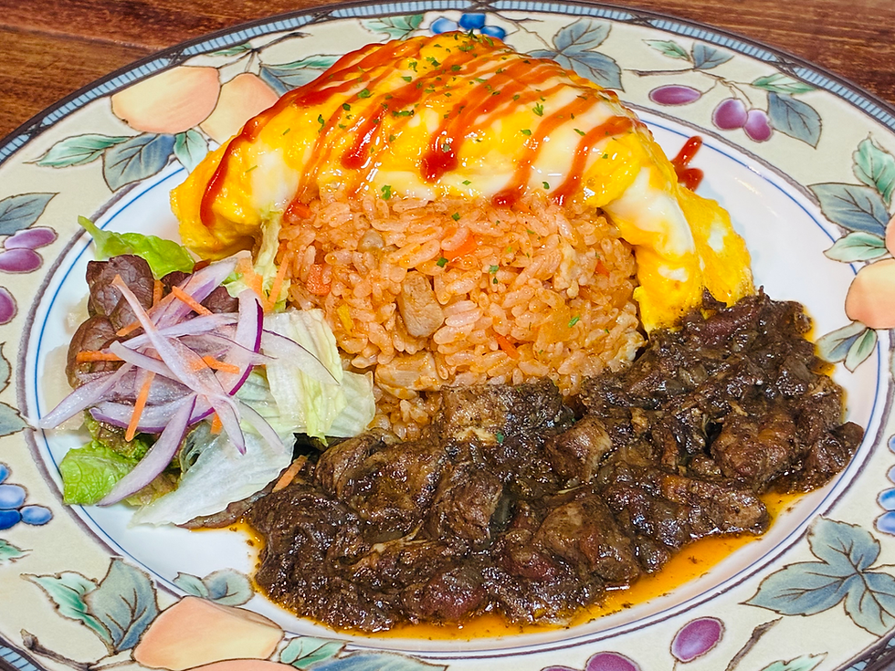 とろ玉オムライス芳醇curry添え