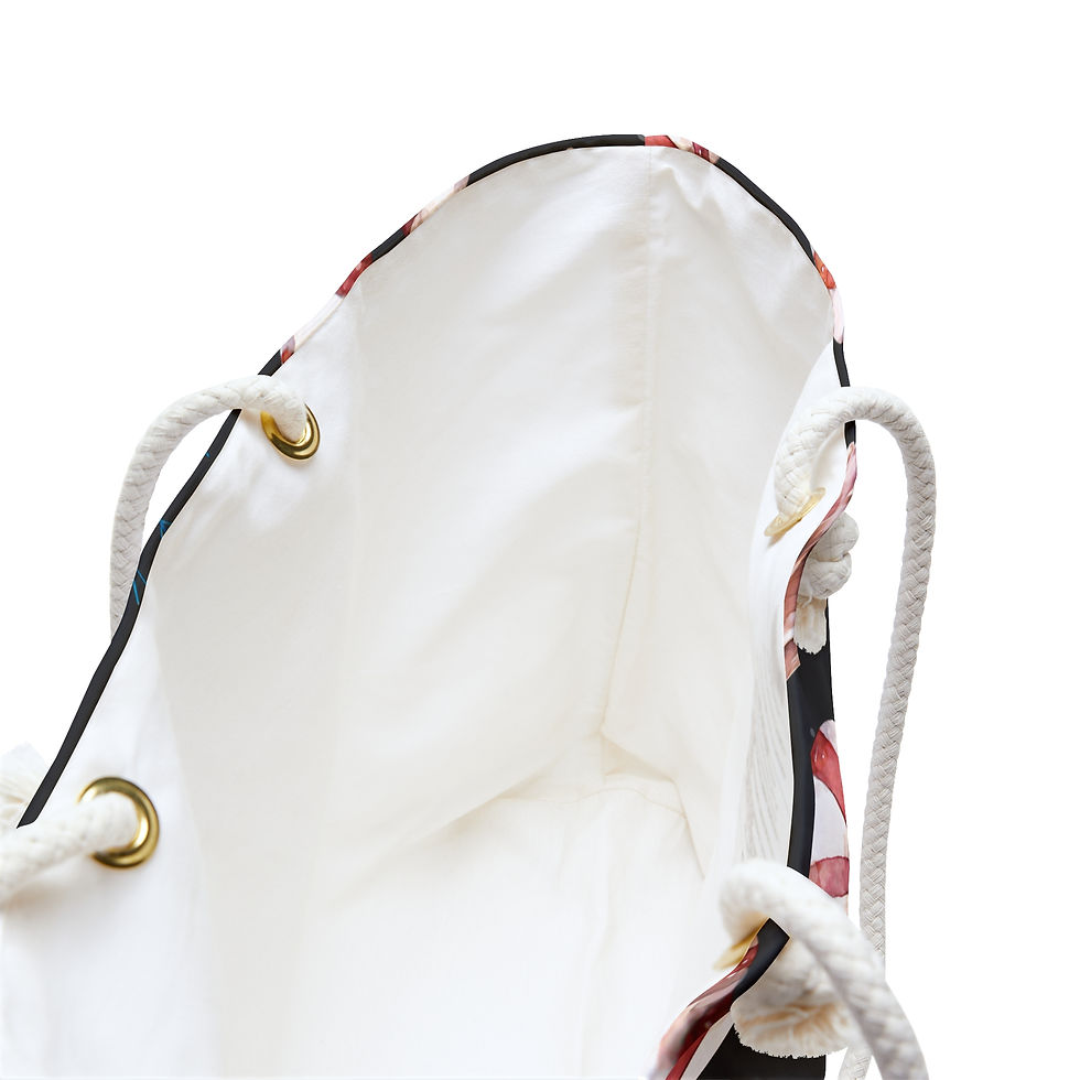 Thumbnail: Candy Cane Holiday Weekender Bag — Festive Christmas Travel Tote