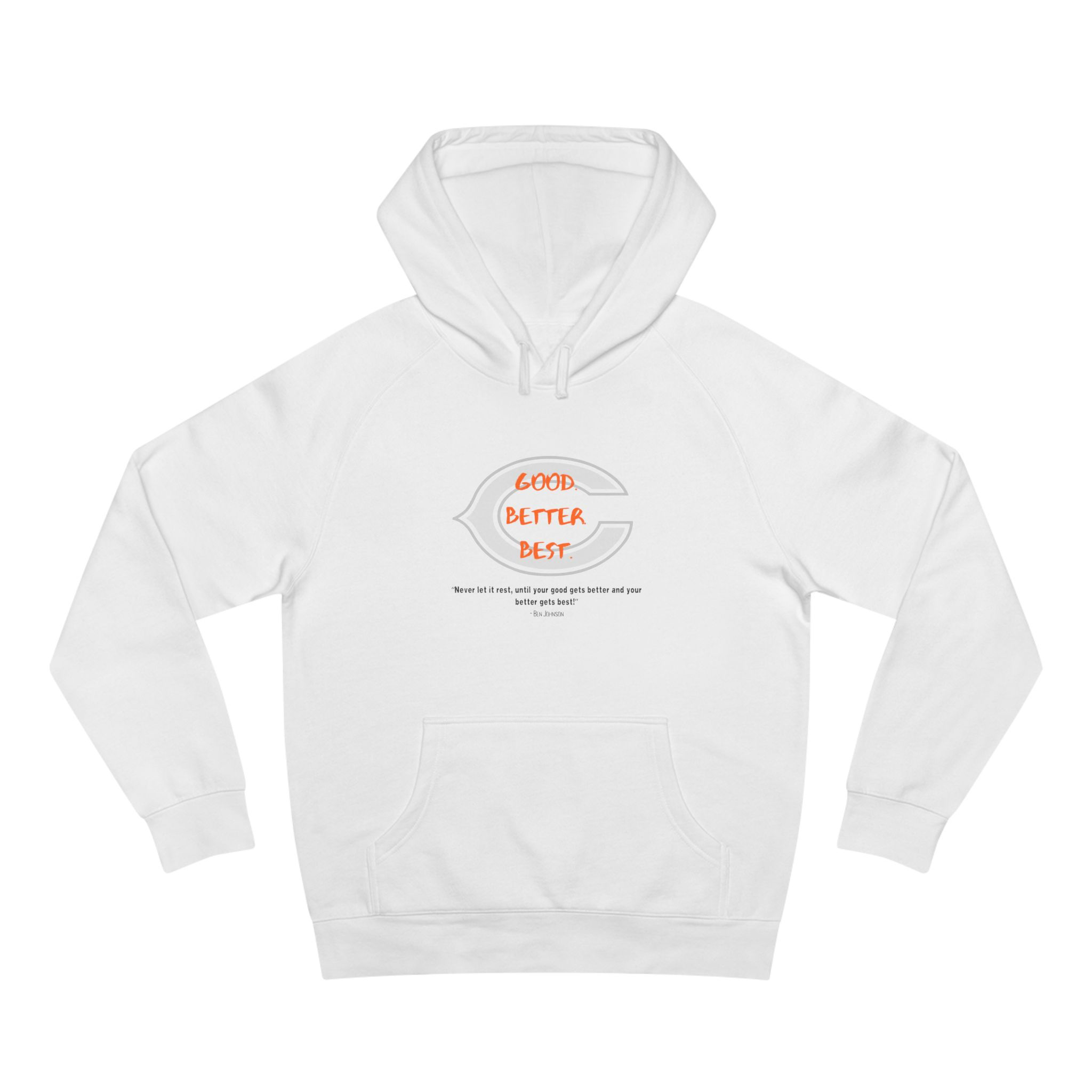 Better Best Circle Hoodie — Inspirational Minimalist Graphic Hoodie