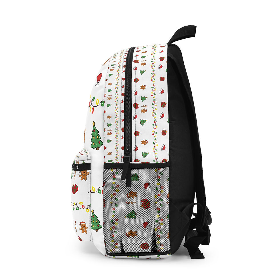 Thumbnail:  White Christmas Backpack — Festive Holiday School Bag