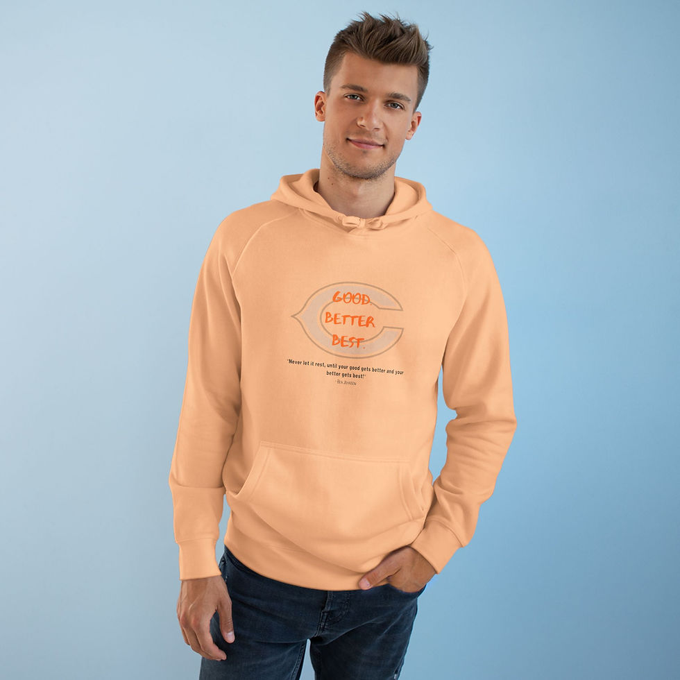 Thumbnail: Better Best Circle Hoodie — Inspirational Minimalist Graphic Hoodie