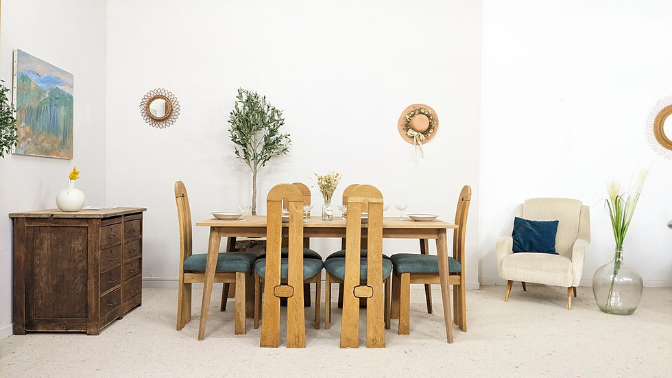 Miniature : 6 chaises brutalistes d'occasions