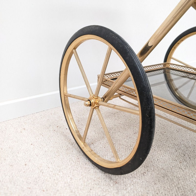 Miniature : Desserte vintage doré des années 50