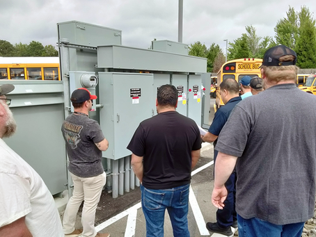 technicians learning how evse supply equipment operates.