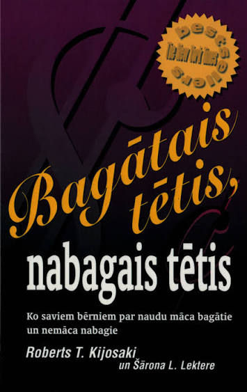 Grāmatas vāks, "Bagātais tētis, nabagais tētis"