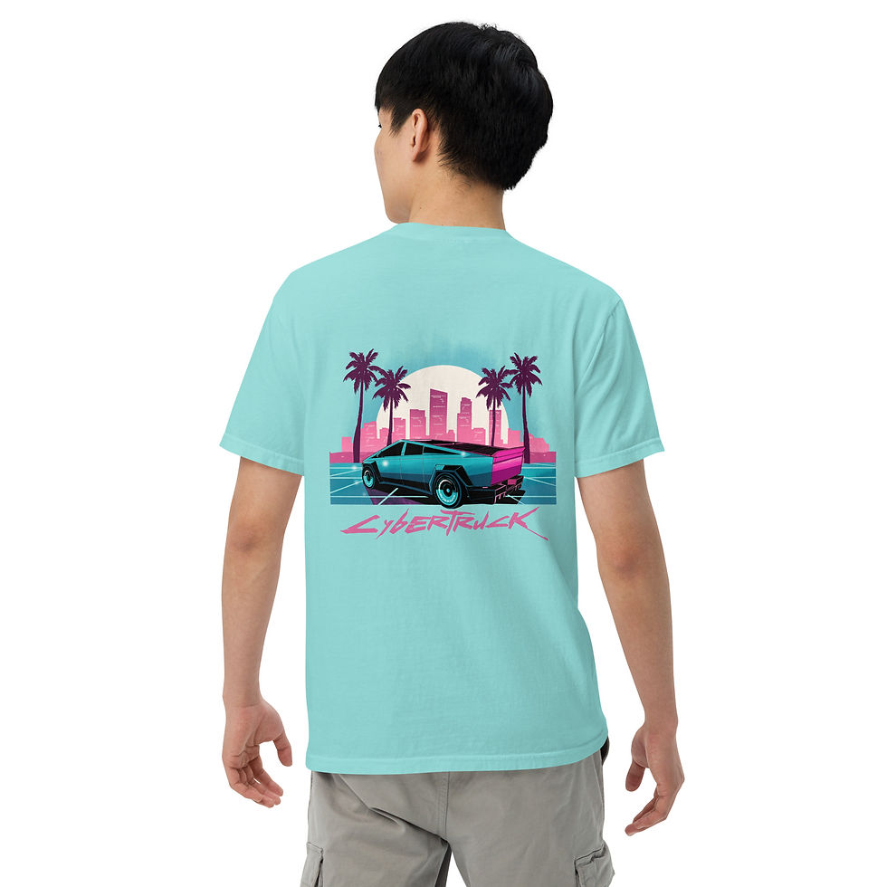 Thumbnail:  Tesla Cybertruck 80's Retro Unisex Tee