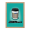Thumbnail: Takeaway coffee cup with green background and words Wake Up and Smell The Coffee