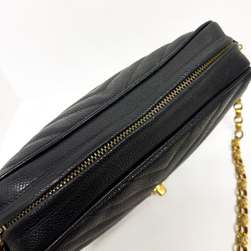 CHANELターンロックシェブロンステッチタッセルショルダー | kaluas