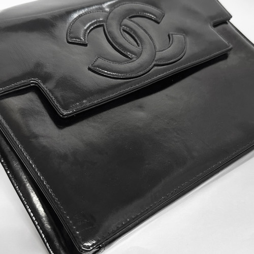 CHANEL BIGココパテントレザーダブルチェーンバッグ | kaluas