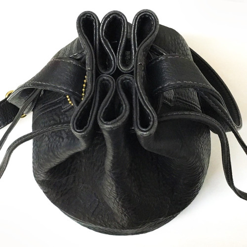 COACH 　ワンショルダー　巾着型リュックサック COACH / コーチ 本革 レザー 巾着型ショルダーバッグ ワン