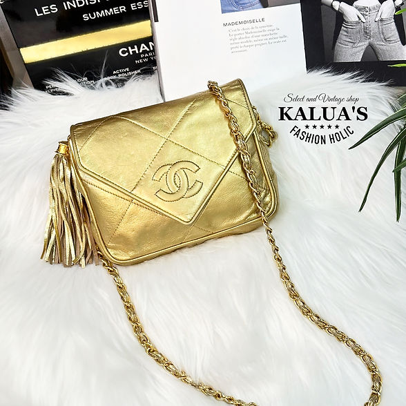 CHANEL BIGココマークタッセル メタリックミニチェーンショルダー | kaluas