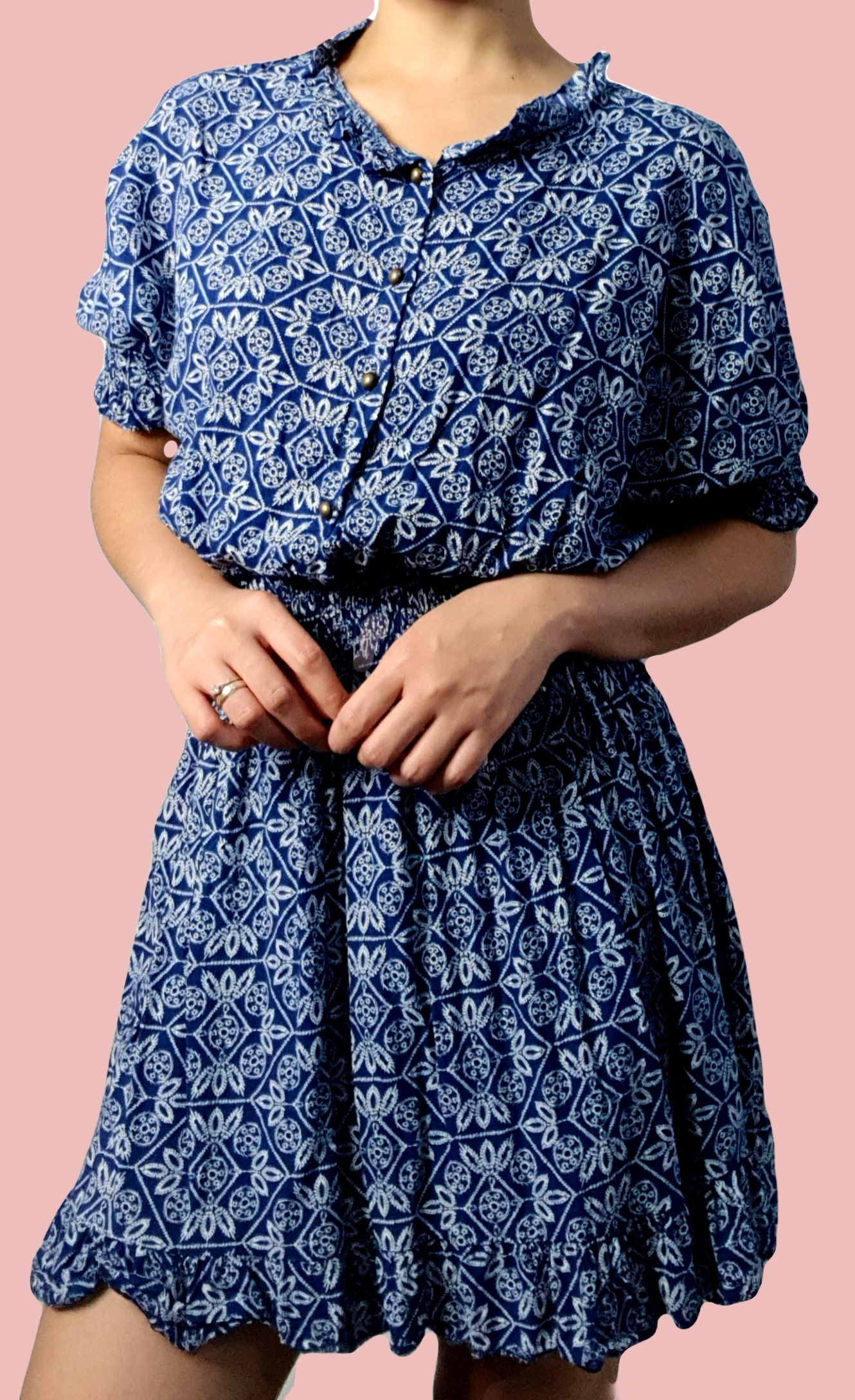 PRINTED MINI DRESS