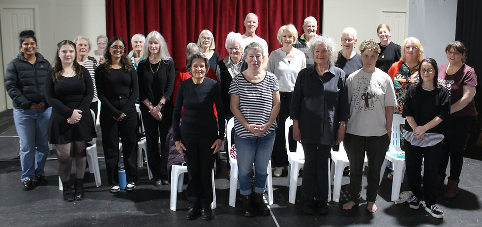 The cast of The Heartbreak Choir with local choir members from the Alleycats and Phoenix Singers