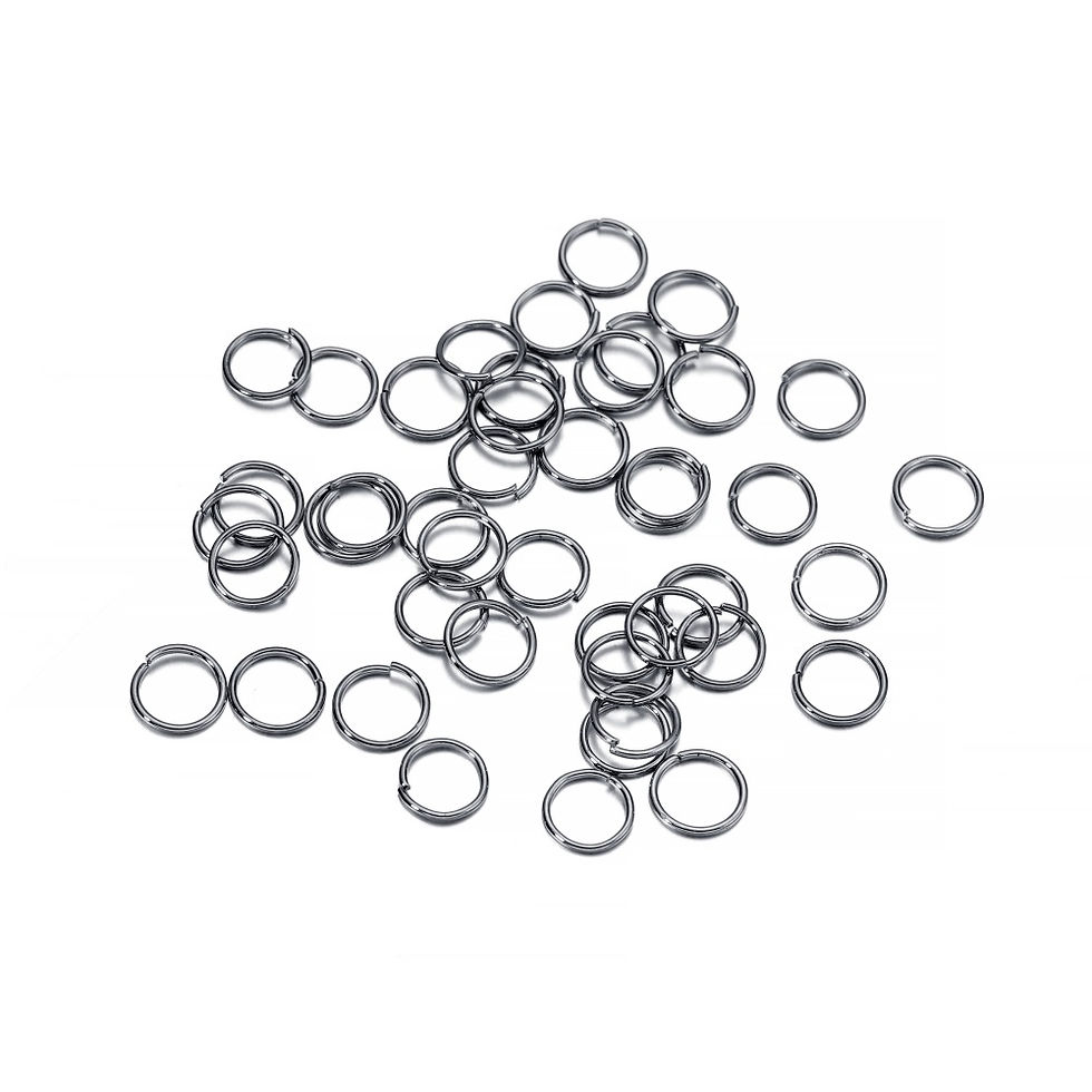 Thumbnail: 50-200pcs/lot 3-20 mm Jump Rings Split Rings Connectors For Diy Jewelry Finding 
