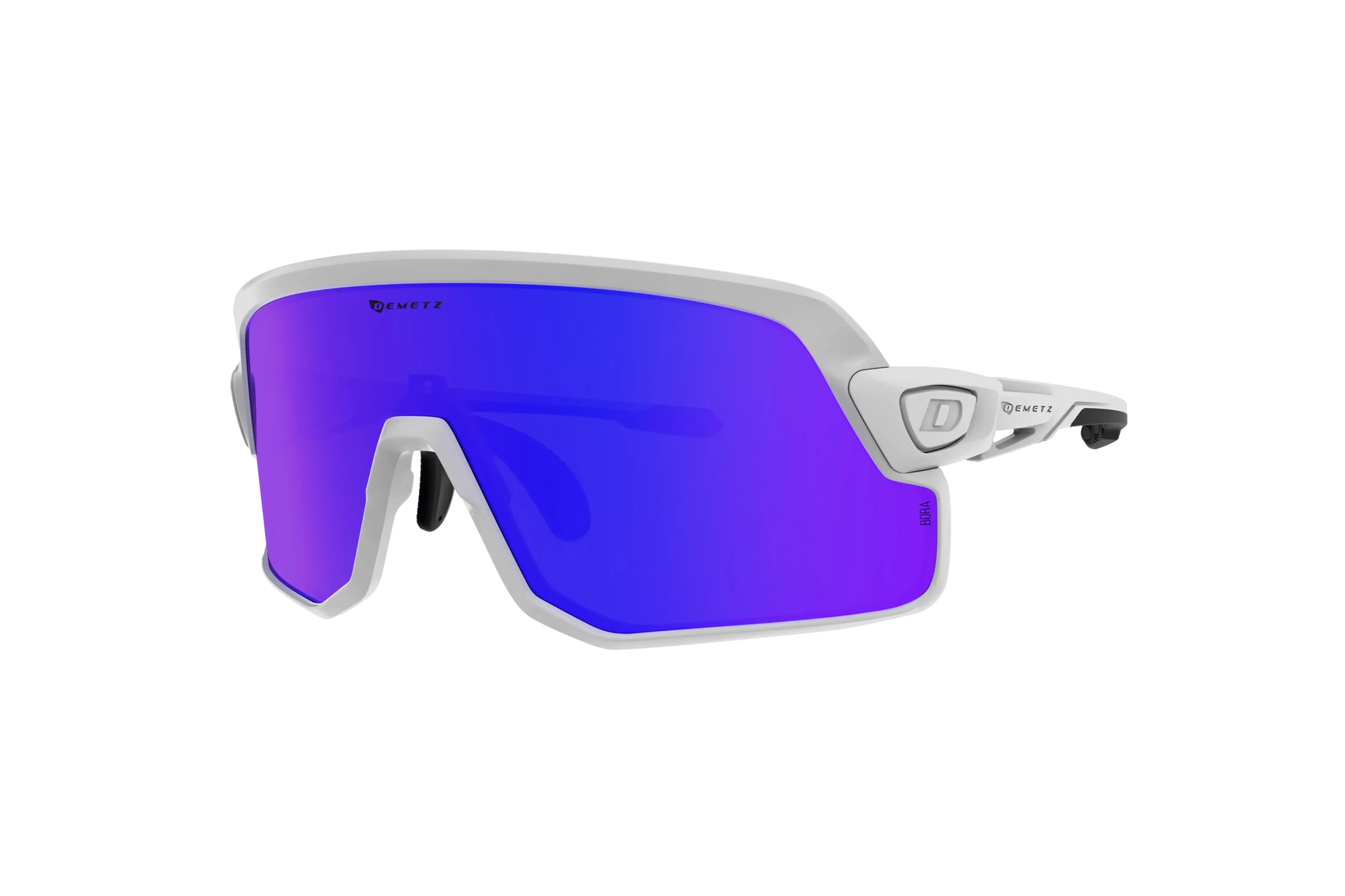 B-SUIT Light Grey Matte / Matte Black, Yellow Blue Mirror Cat.3
