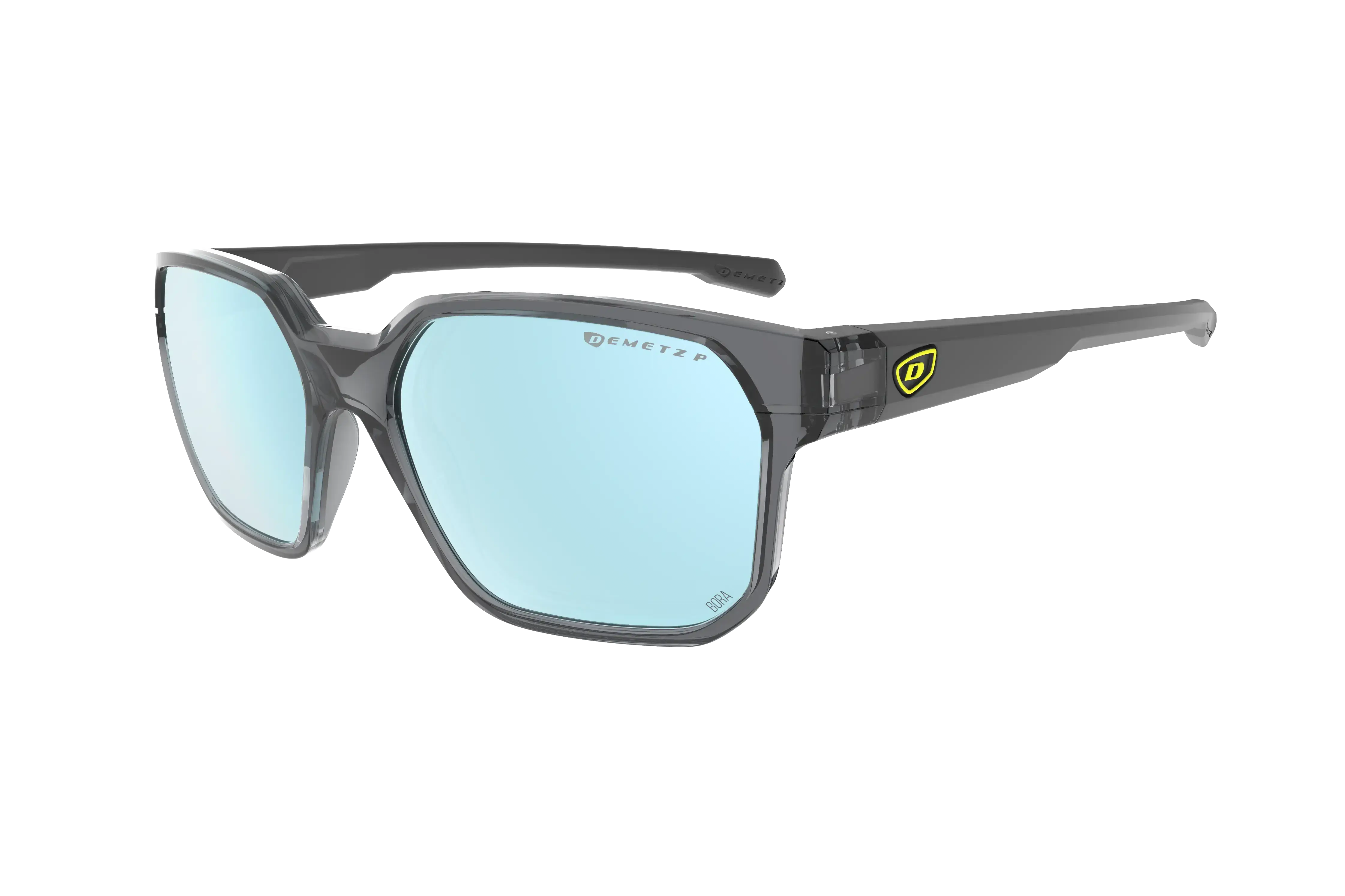 EVOLVE Smoked Crystal / Matte Grey, Brown Polarized with Blue Ice Mirror Cat.3