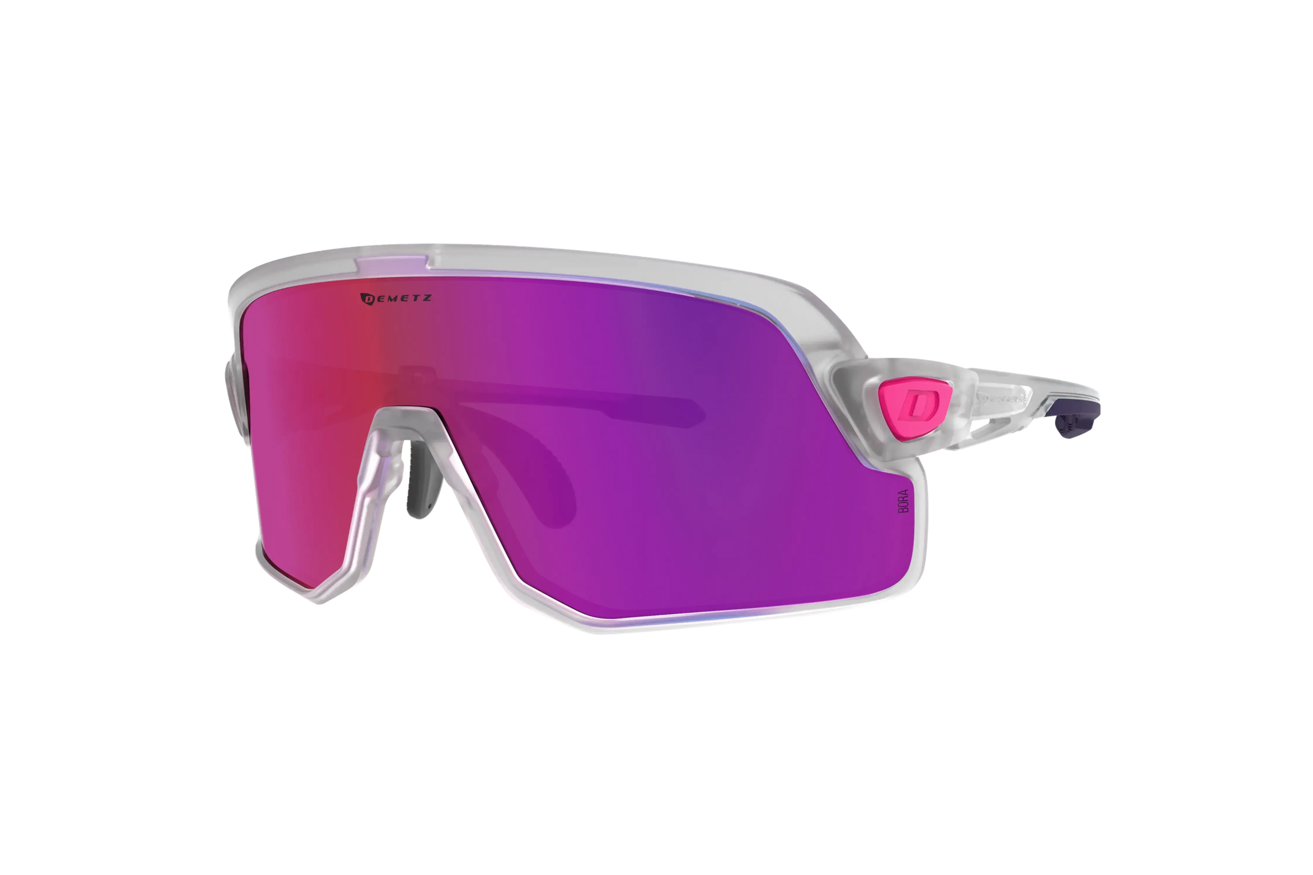 B-SUIT Matte Crystal / Matte Dark Purple, Rose Purple Mirror Cat.3