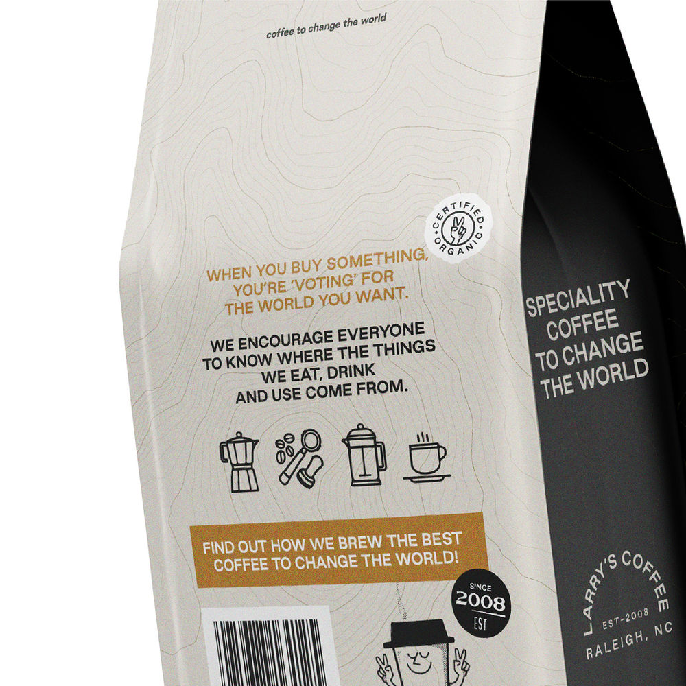 Larry’s Coffee An Energetic Refresh for an EcoFriendly Brand