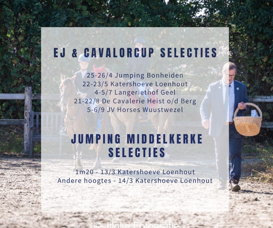 Selecties EJ & Cavalor Cup