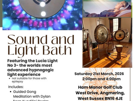 Sound and light bath reminder