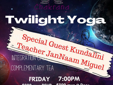 Twilight Yoga with JanNaam @ Chakrana, Puerto Vallarta, Mexico- 7th August 2022