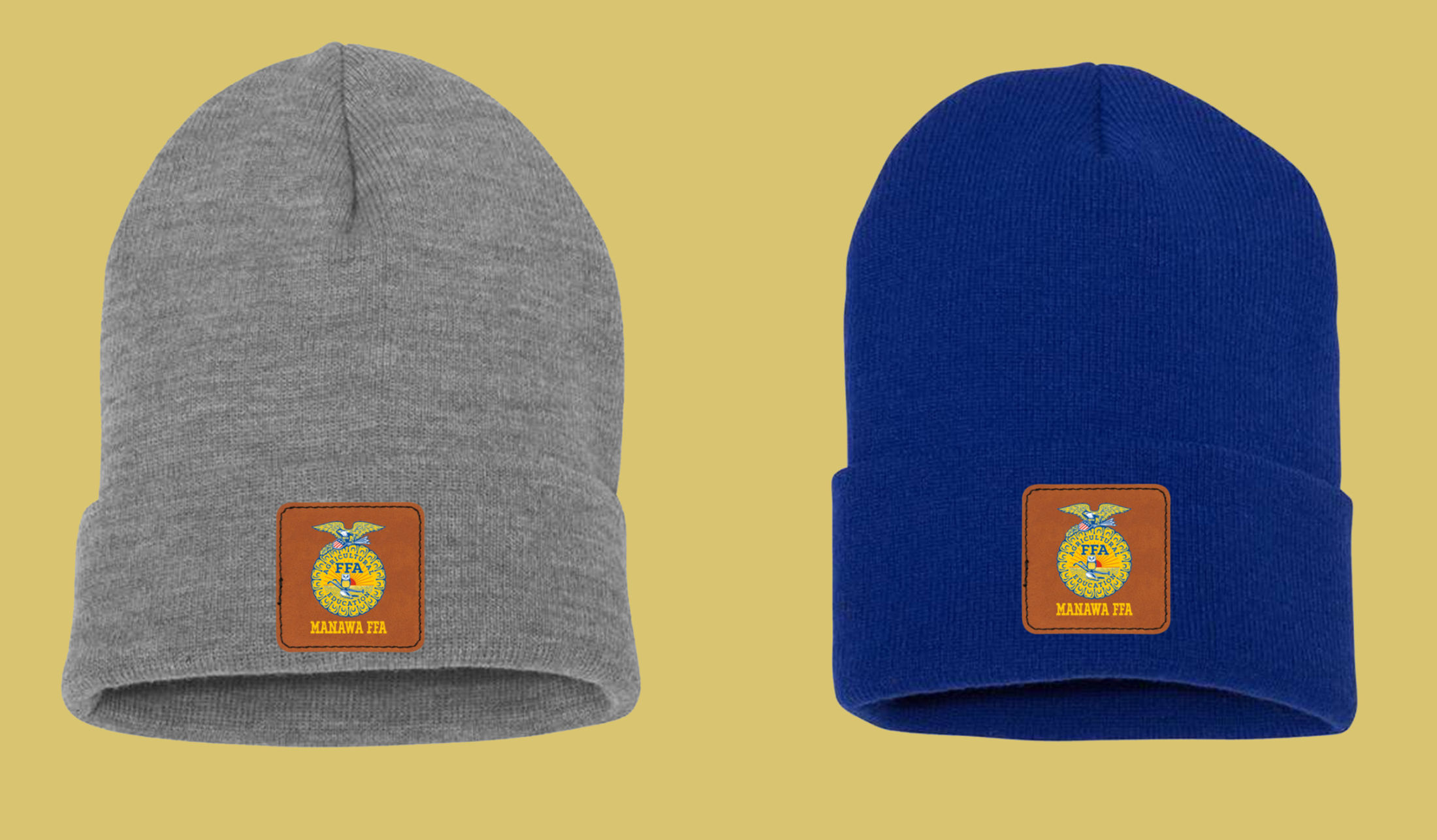 FFA Leather Patch Beanie