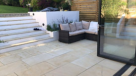 Back garden patio