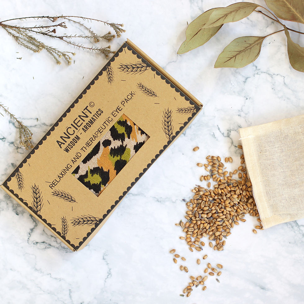 Thumbnail: Lavender Natural Cotton and Juco Eye Pillow in Gift Box