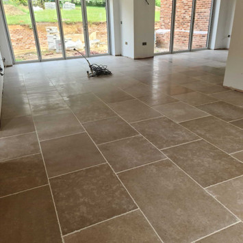 Tiled floor