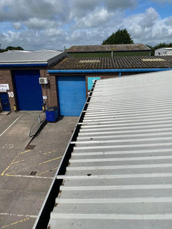 Cleaned Industrial Gutters - after
