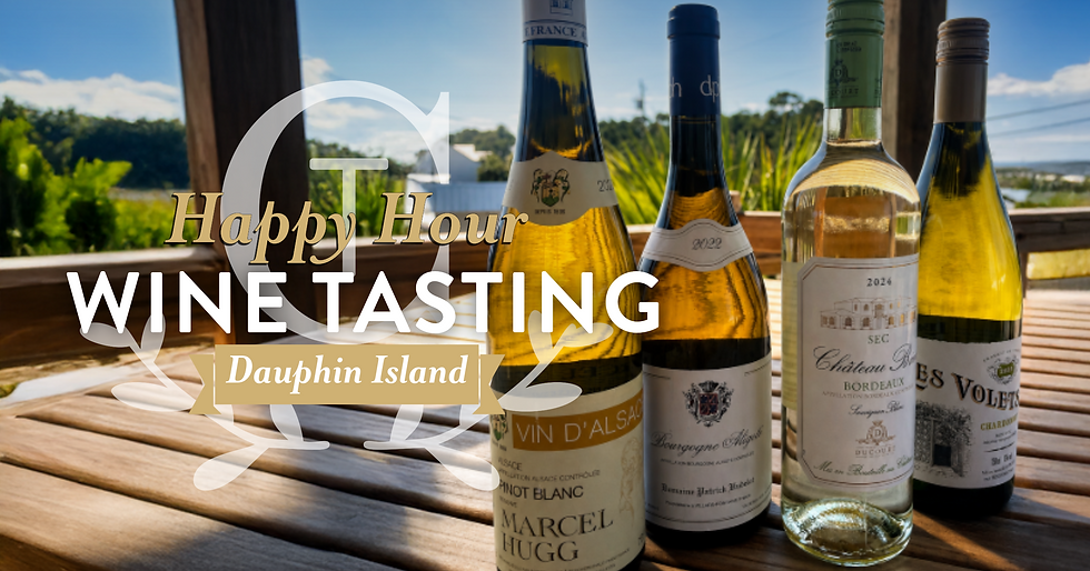 Happy Hour Wine Tasting: FRENCH LATITUDE  (Dauphin Island)