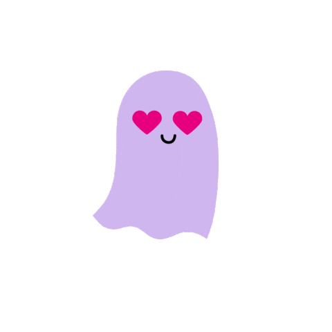 Heart Halloween Sticker by Kim Campbell.gif