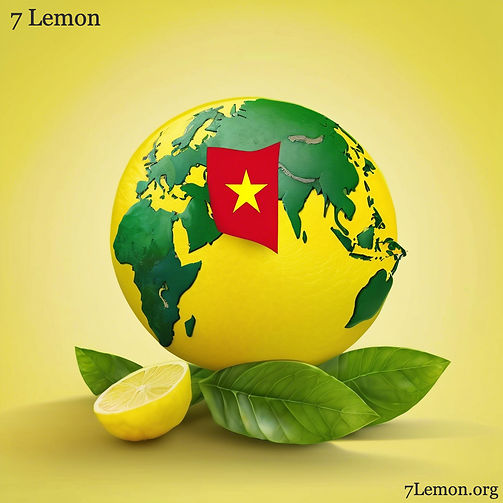 7L.org Logo Vietnamese flag and the earth world in the shape of a lemon.jpg
