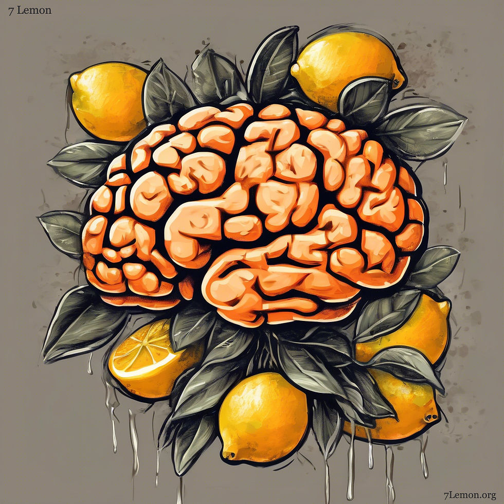 7L ORANGE BRAIN WITH LEMONS