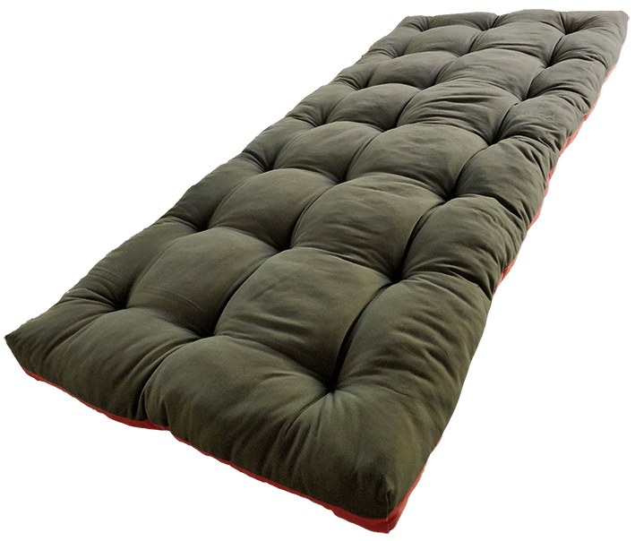 Matelas bicolore orange/kaki - Face Kaki