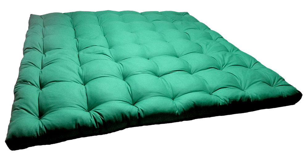 Futon vert émeraude 200x200 cm
