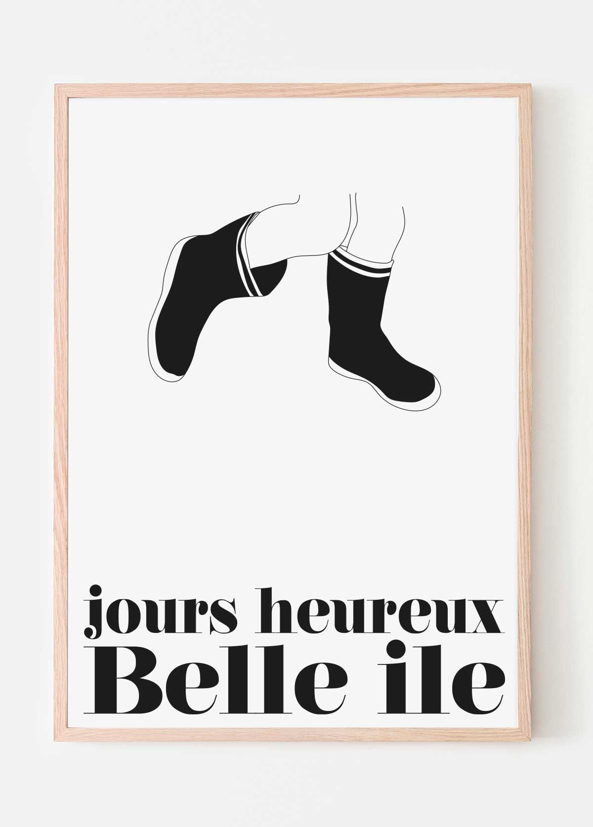 Poster Jours heureux Belle ile