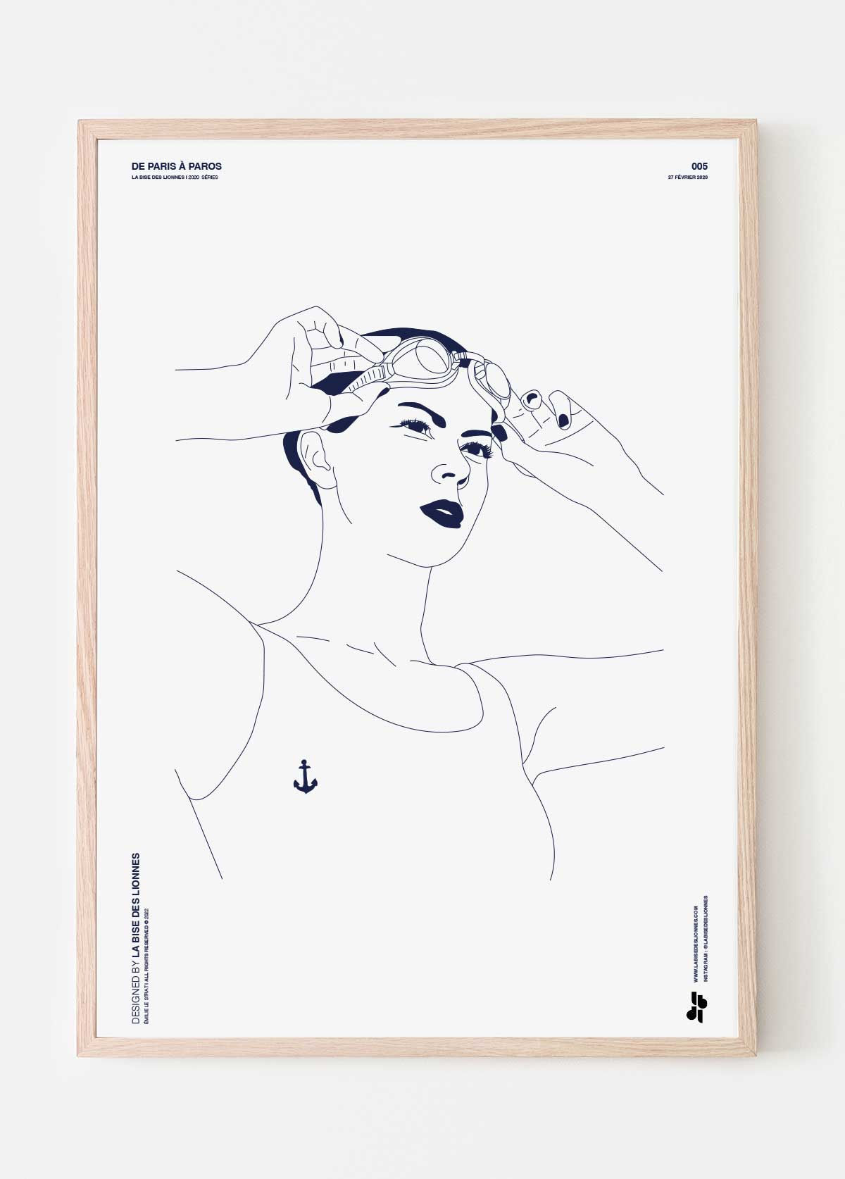 Poster De Paris à Paros (Capsule "Blue")