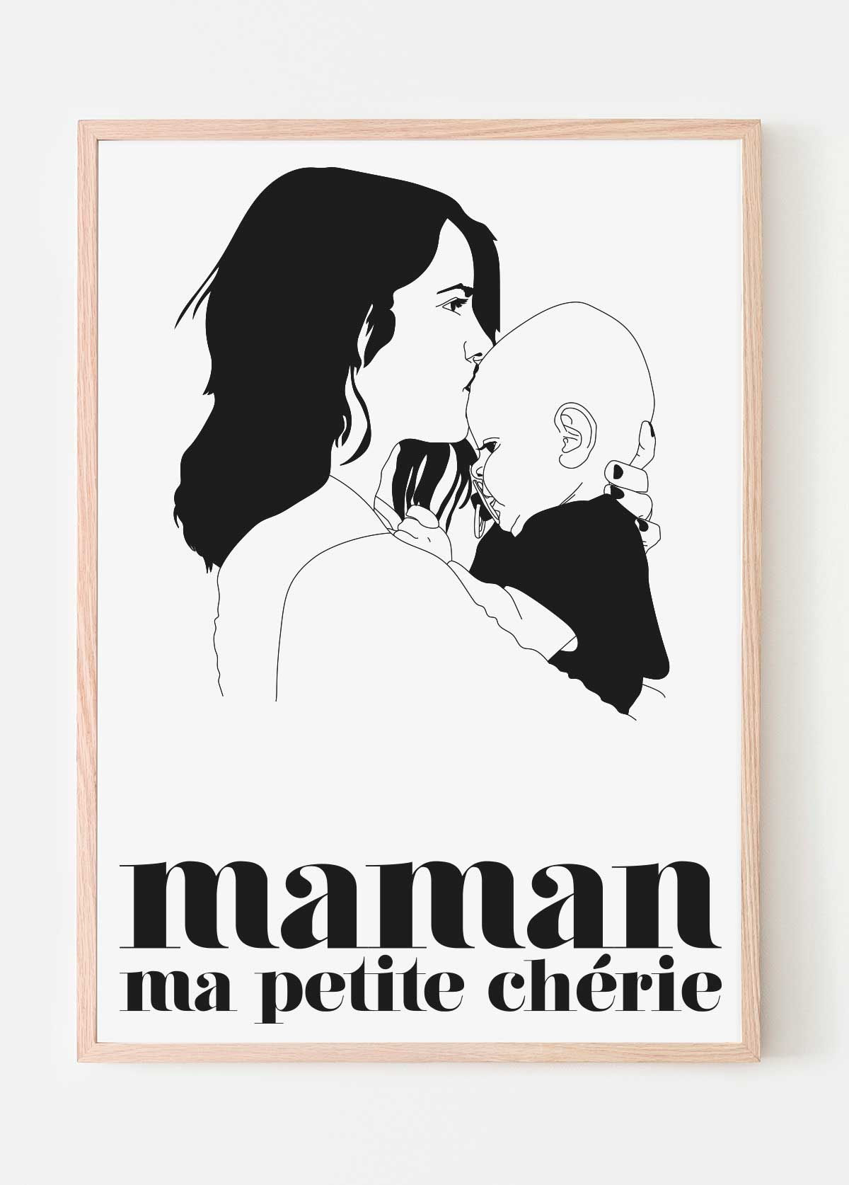 Poster Maman ma petite chérie