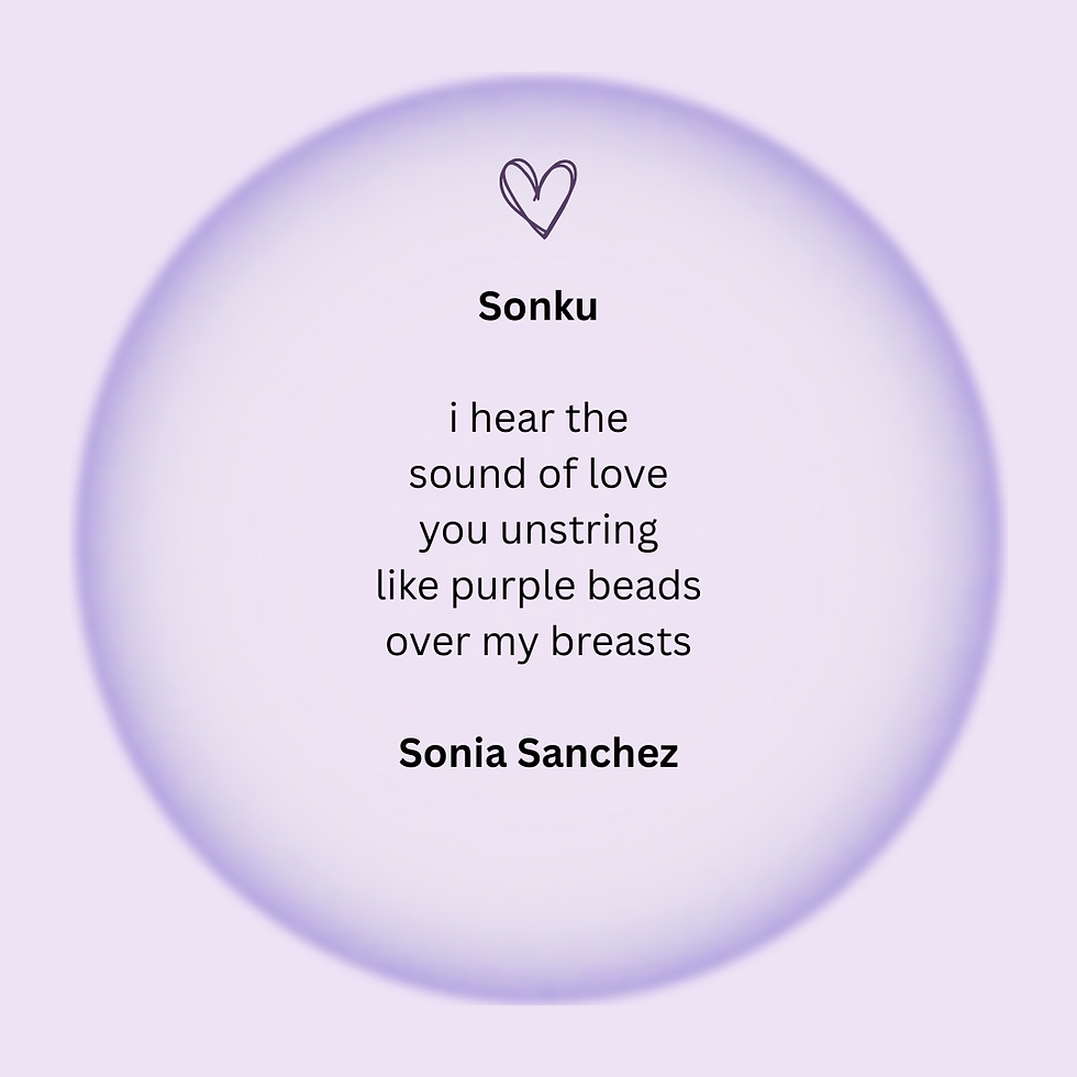 Sonia Sanchez and the Art of Haiku