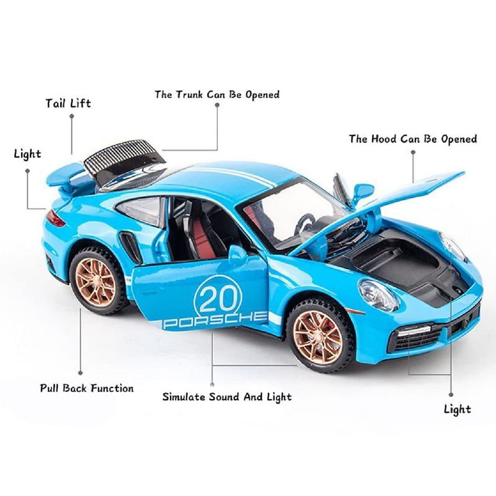 Thumbnail: 1:32 Porsche 911 Turbo S Die-Cast Model Car With Openable Doors