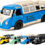 Thumbnail: Volkswagen Classic Bus Transporter Die-Cast Model Toy with Pull Back Action