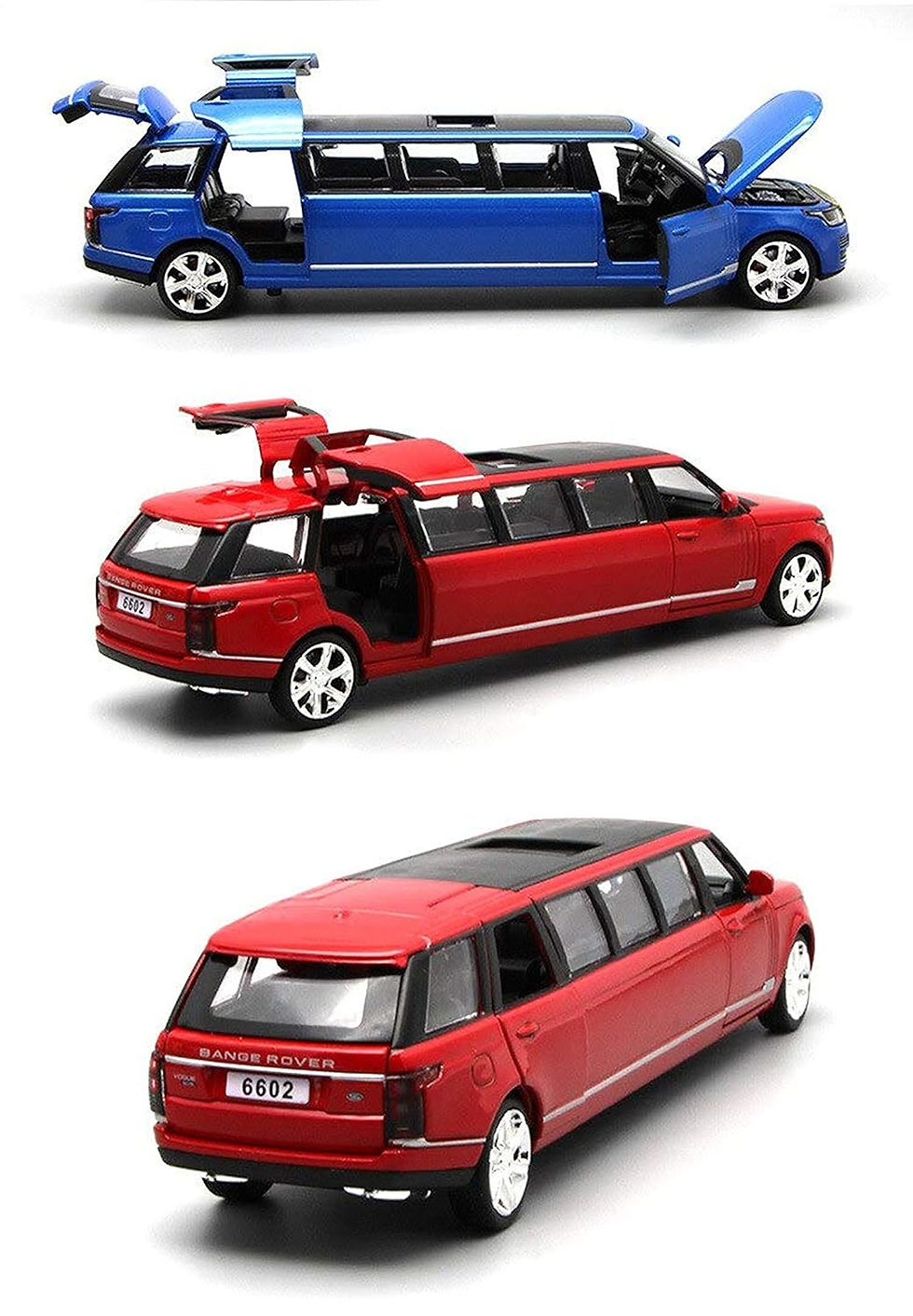 Thumbnail: Die Cast Range Rover Stretch Limousine Toy Car With Opening Doors