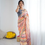 Thumbnail: Women’s Georgette Mirror Work Saree With Blouse Piece(Multicolor)