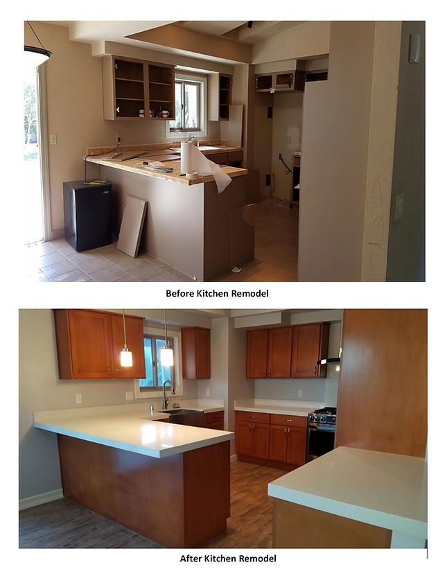Before and After Kitchen Remodel - Champion Construction Company