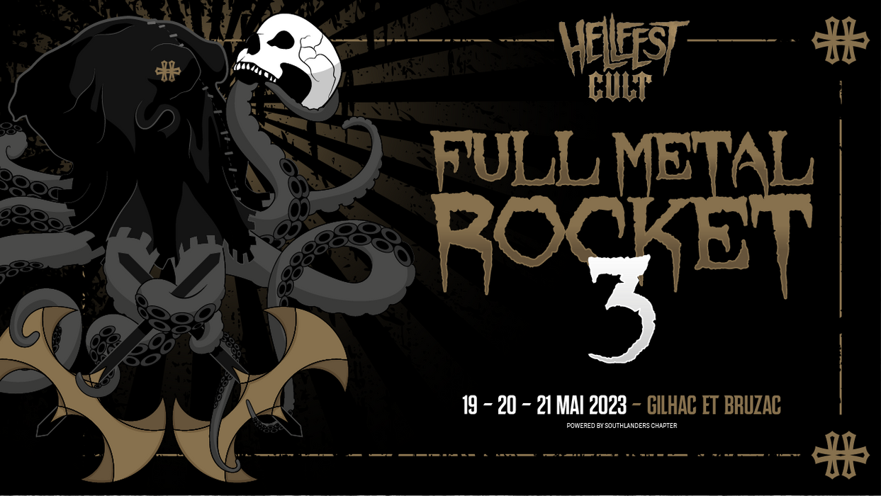 Full Metal Rocket 3 - Bandeau Billetterie HelloAsso pour l'association Southlanders Hellfest Cult Concert Metal